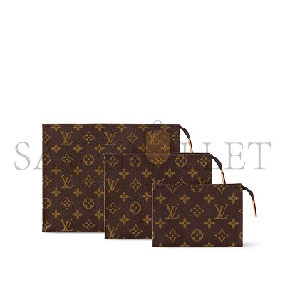 LOUIS VUITTON TRIO TOILET POUCH M47195 (25*20*5.5cm)